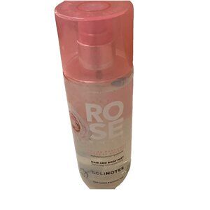 Solinotes Rose Refreshing & Moisturizing Body Balm & Hair & Body Mist. New